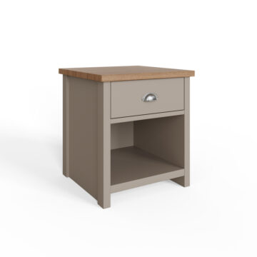 Fife Grey 1 Drawer Lamp Table | Bedside Table