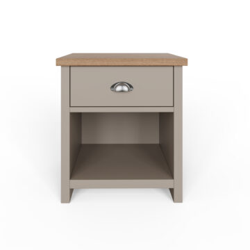 Fife Grey 1 Drawer Lamp Table | Bedside Table
