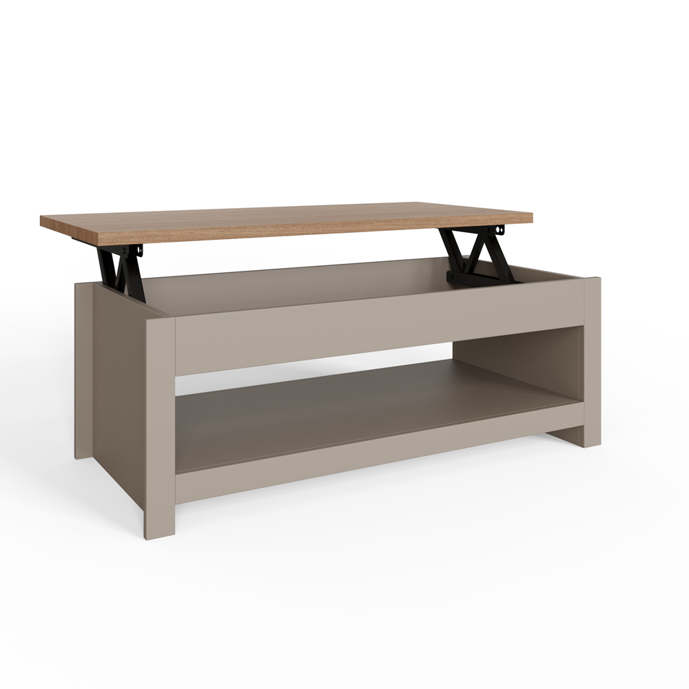 Fife Grey Lift Up Coffee Table | Grey | Oak World