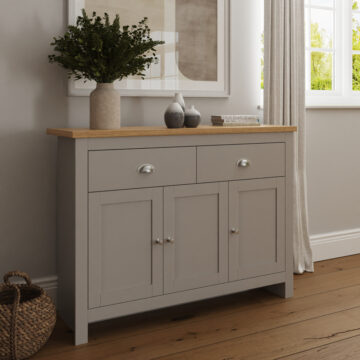 Fife Grey Large Sideboard | Grey | Self Assembly