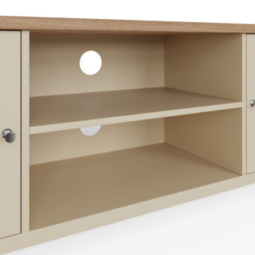 Fife Cream 2 Door TV Cabinet 130cm
