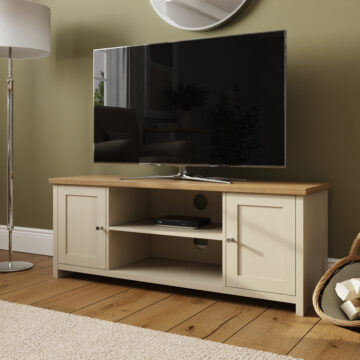 Fife Cream Large TV Cabinet | Cream | Self Assembly