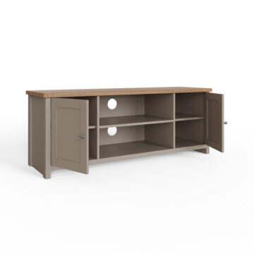 Fife Grey 2 Door TV Cabinet 130cm