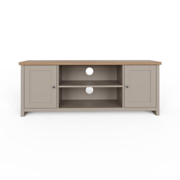 Fife Grey 2 Door TV Cabinet 130cm