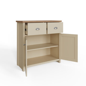 Fife Cream 2 Door Compact Sideboard with Drawers