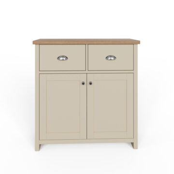 Fife Cream 2 Door Compact Sideboard with Drawers