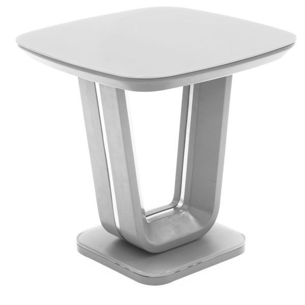 Carnoustie Lamp Table | Light Grey Matt | Part Assembled