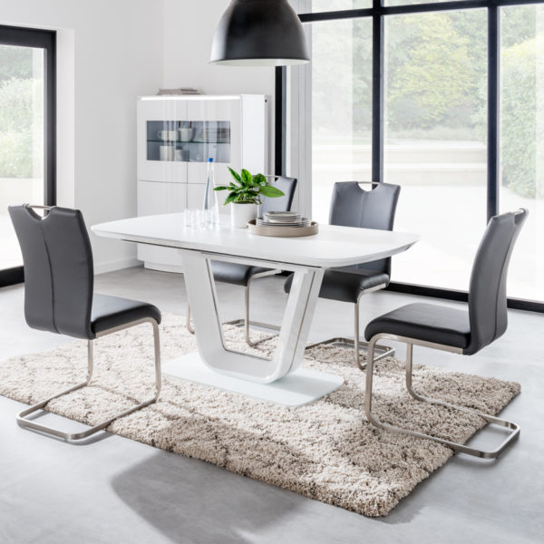 Carnoustie Console Table | Light Grey Matt | Part Assembled