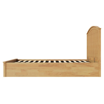 Reus 4’6 Double Ottoman Bed | Oak Finish
