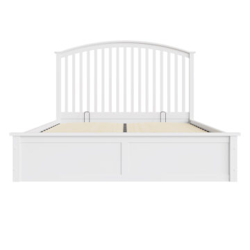 Reus White 4’6 Double Ottoman Bed
