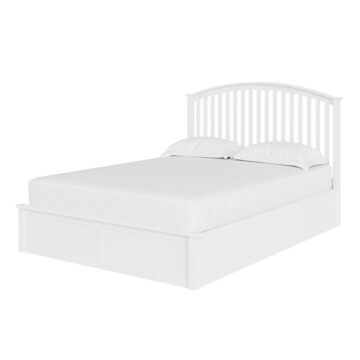 Reus White 4’6 Double Ottoman Bed