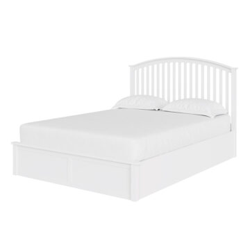 Reus White 5′ King Size Ottoman Bed