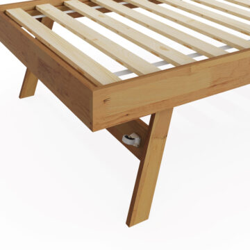 Reus Wooden Trundle for Day Bed | Oak Finish