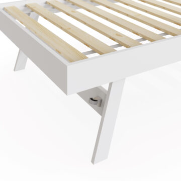 Reus White Wooden Trundle for Day Bed