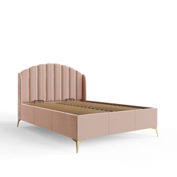 Haikou Pink 4’6 Double End Lift Ottoman Bed