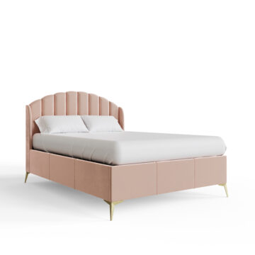 Haikou Pink 4’6 Double End Lift Ottoman Bed