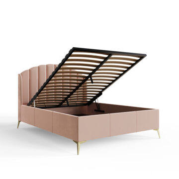 Haikou Pink 4’6 Double End Lift Ottoman Bed