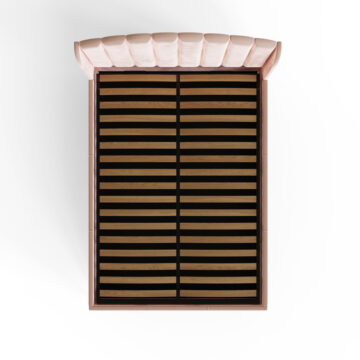 Haikou Pink 4’6 Double End Lift Ottoman Bed