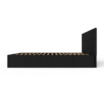 Marikina Black 4′ Side Lift Ottoman Small Double Bed