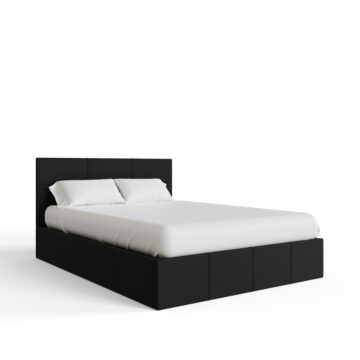 Marikina Black 4′ Side Lift Ottoman Small Double Bed