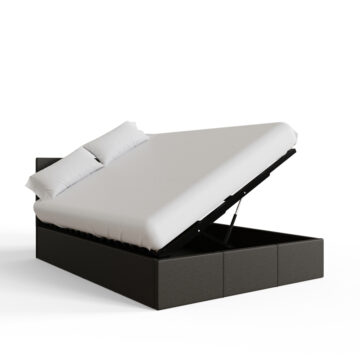 Marikina Grey 4′ Side Lift Ottoman Small Double Bed