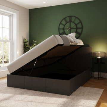 Marikina Grey 4′ Side Lift Ottoman Small Double Bed