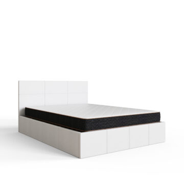 Marikina White 4′ Side Lift Ottoman Small Double Bed