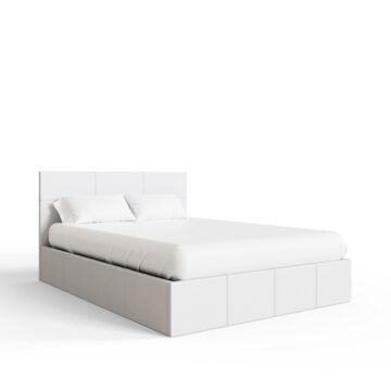 Marikina White 4′ Side Lift Ottoman Small Double Bed