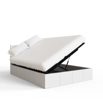 Marikina White 4’6 Side Lift Ottoman Double Bed