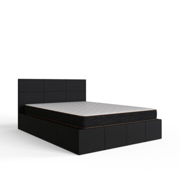Marikina Black 5′ Side Lift King Size Ottoman Bed