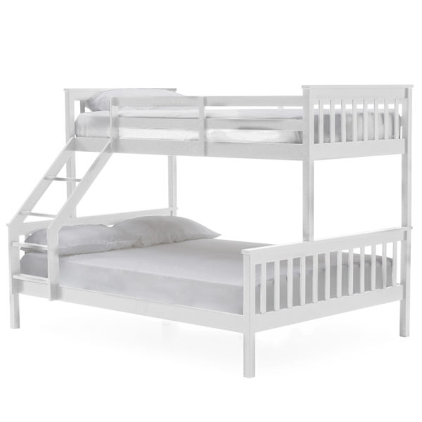 Felix Bunk Bed - 3' & 4'6 White | Fully Assembled