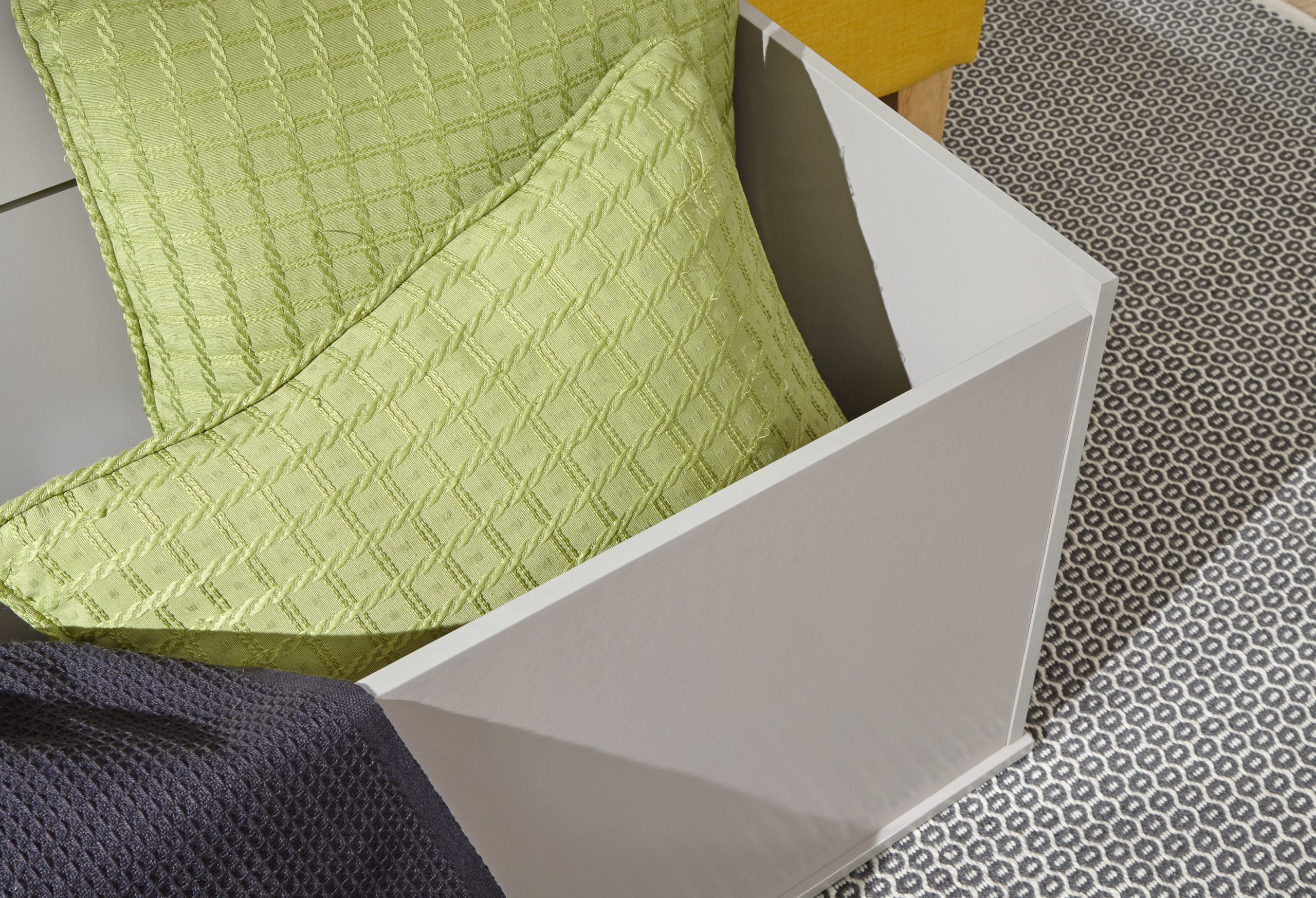 Elgin Storage Box Grey Self Assembly Oak World