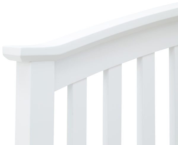 Reus Wooden Ottoman Double Bed | White