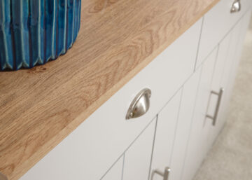 Oban Grey 3 Door Large Sideboard with Drawers
