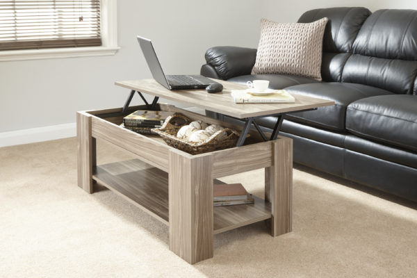 Shetland Lift Up Coffee Table | Walnut | Self Assembly