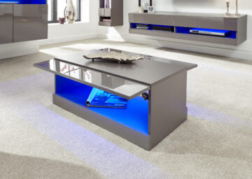 Lugo Grey Coffee Table | Lift Up Panels
