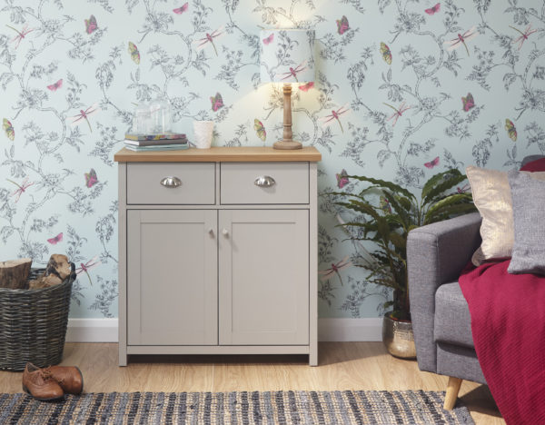 Fife Compact Sideboard | Grey | Self Assembly