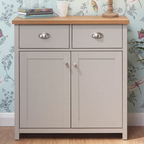 Fife Compact Sideboard | Grey | Self Assembly