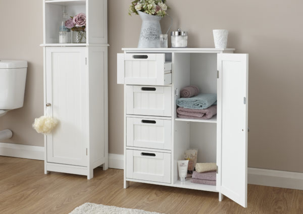 Skala White Multi Cabinet | Self Assembly