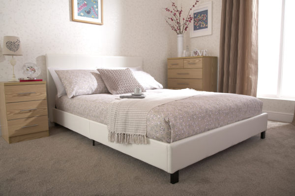 Simplicity Double Bed in A Box | White