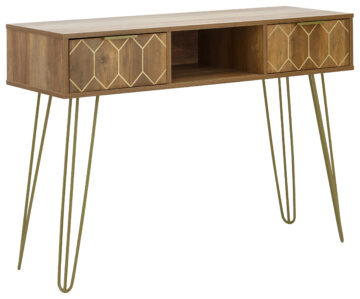 Kentwood 2 Drawer Console Table | Mango Finish
