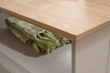 Oban Grey Coffee Table | Oak Finish Top