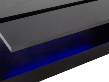 Lugo Black Coffee Table | Lift Up Panels
