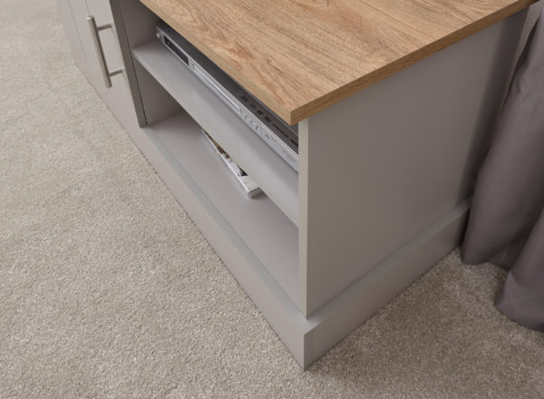 Oban Small TV Unit | Grey | Self Assembly