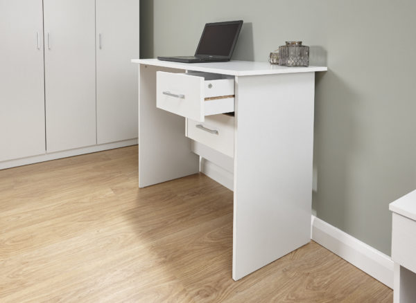 Elgin 2 Drawer Desk | White | Self Assembly