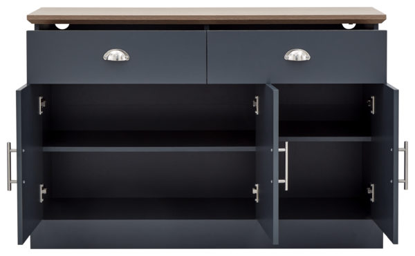 Oban Large Sideboard | Slate Blue | Self Assembly