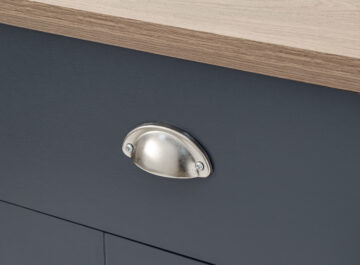 Oban Slate Blue 2 Door Compact Sideboard with Drawers