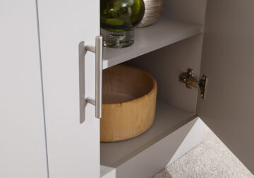Oban Grey 2 Door Compact Sideboard with Drawers