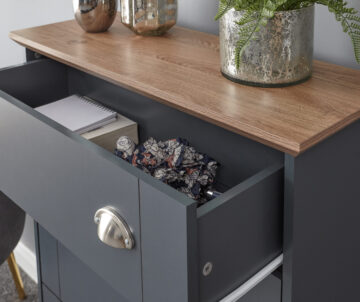 Oban Slate Blue Shoe Cabinet