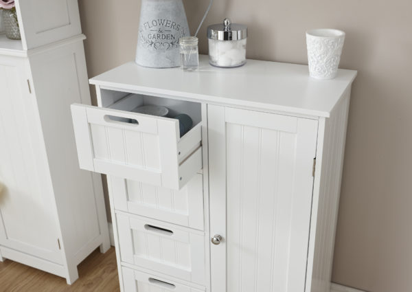 Skala White Multi Cabinet | Self Assembly